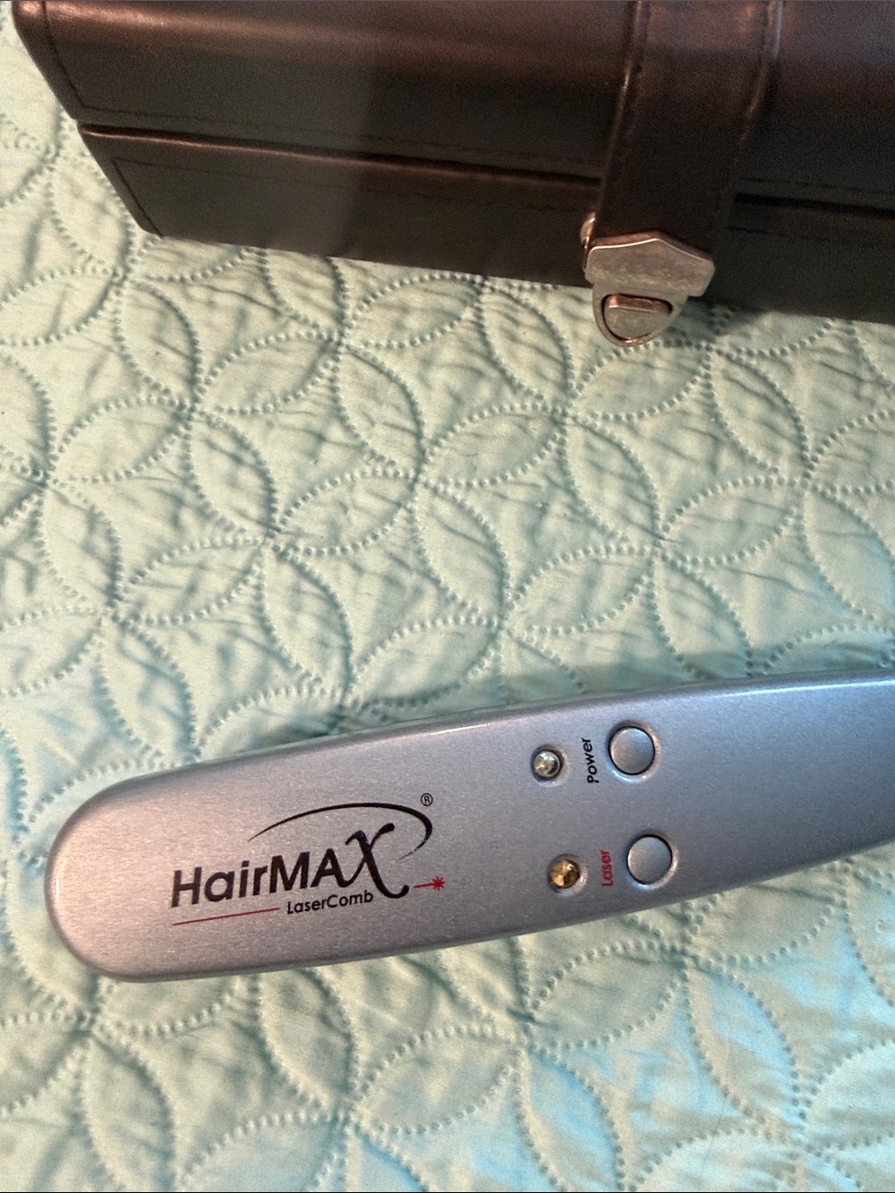 HairMax LaserComb Hair Growth Device in Silver
